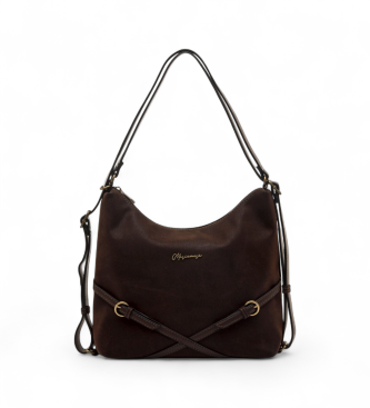 Mariamare para mujer. BARRE Bolsos Mochila Barre marrón (OSFA), Casual, Sintético