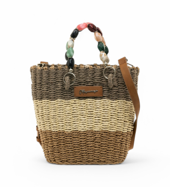 Mariamare para mujer. PARKER Bolso Parker marrón (OSFA), Casual, Sintético