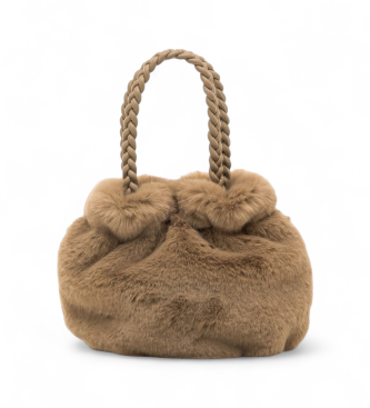 Mariamare para mujer. BOMBO Bolso de mano Bombo marrón (OSFA), Casual, Fiesta, Sintético