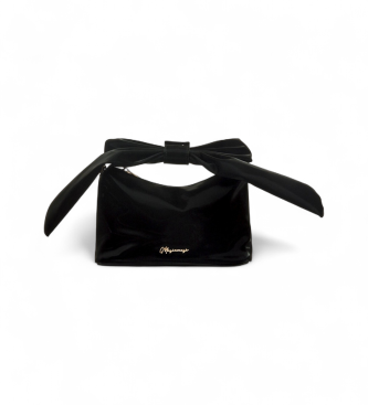Mariamare para mulher. BOW Bolsa de mão com laço preta (OSFA), Preto, Casual, Sapatos de Festa, Sintético