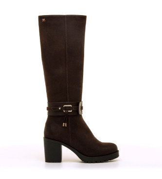 Mariamarevoor vrouwen. 63618 Pompei bruine laarzen (38), 3 tot 5 cm, Ritssluiting, Casual
