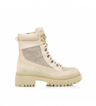 MARIAMARE para mulher. Botas de tornozelo Seul bege MARIAMARE