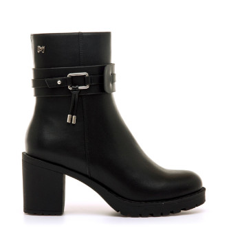 Mariamare para mujer. 63617 Botines Pompei negro (39), 3 a 5cm, Cremallera, Casual