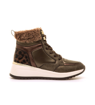 Mariamarevoor vrouwen. 63635 Salerno bruine enkellaarsjes (40), Plat, 1 tot 3 cm, Ritssluiting, Casual