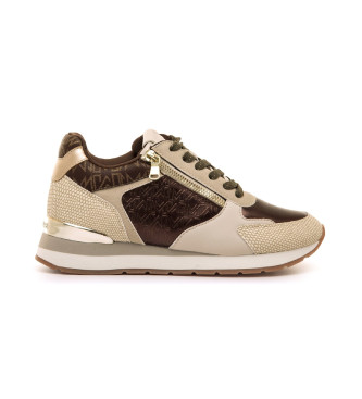 Mariamare para mujer. 63645 Zapatillas Narita Elke beige (36), Plano, Cremallera, Casual