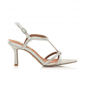 Mariamare para mujer. 68376 Sandalias Ivy plateado -Altura tacón 5,5cm- (36), Plata, 5 a 8cm, Hebilla, Casual, Fiesta, Mariamare outlet 2024