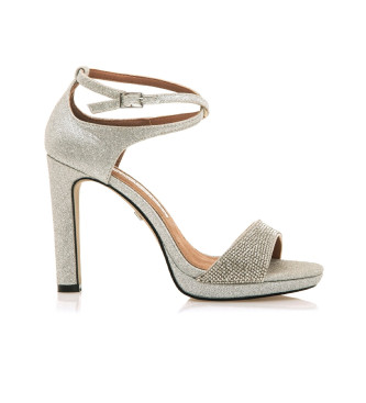 Mariamare para mulher. Sand?lias 68433 prata -Altura do salto 11cm