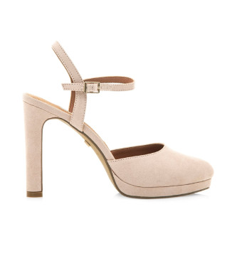 Mariamare para mujer. 68436 Sandalias 68436 beige (41), Tela, más de 10cm, Hebilla, Casual, Fiesta