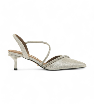 Mariamare para mujer. 68467 Zapatos 68467 plateado (37), Plata, Plano, 1 a 3cm, Hebilla, Casual, Mariamare outlet 2024.