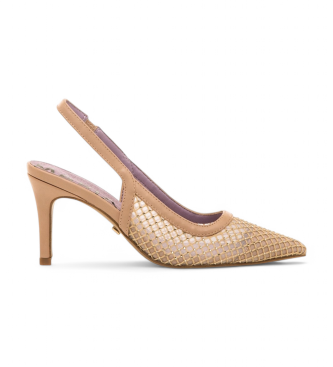 Mariamare para mujer. 68637 Zapatos Nuoro beige (39), Tela, 3 a 5cm, Hebilla, Casual, Fiesta