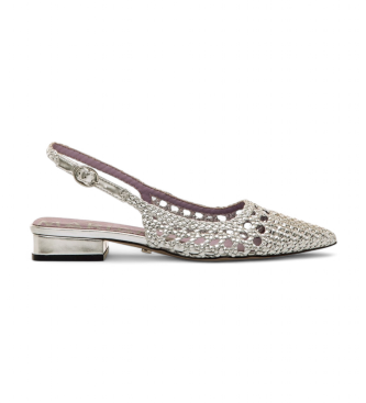 Mariamare para mujer. 68655 Zapatos Puglia plateado (36), Plata, Plano, 1 a 3cm, Hebilla, Casual, Fiesta
