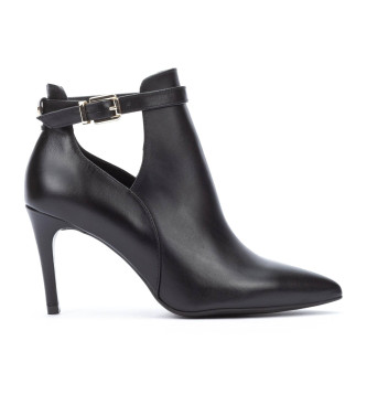 Martinelli para mulher. Botins Thelma em pele preta -Altura 8,5cm