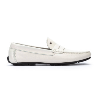 Martinelli para hombre. 1411-2496DYM Mocasines de Piel Pacific 1411 blanco (45), Plano, Ninguno, Casual, Clásico