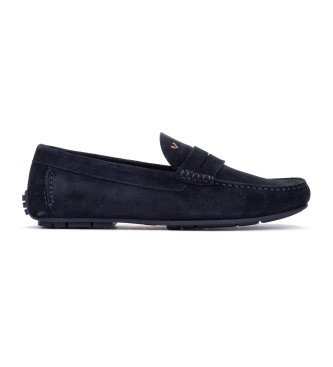 Martinelli para hombre. 1411-2496X Mocasines de piel Pacific (43), Plano, Ninguno, Casual, Marino