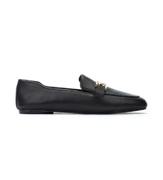 Martinelli para mujer. 1750-B357PY Mocasines de piel Lariana negro (40), Plano, Ninguno, Casual