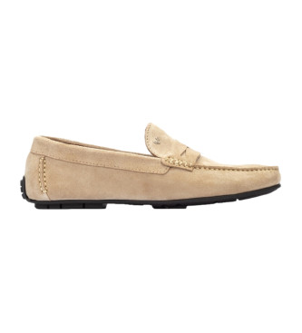 Martinelli para hombre. 1411-2496X Mocasines de piel Pacific 1411 beige roca (42), Plano, 1 a 3cm, Ninguno, Casual, Clásico