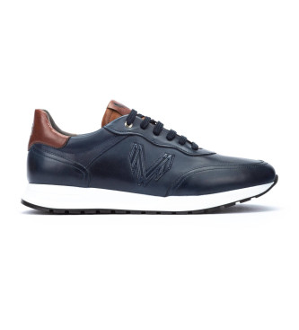 Martinelli para hombre. 1621-2754C Zapatillas de piel Brookline marino (41), Plano, Cordones, Casual, Martinelli outlet 2024.