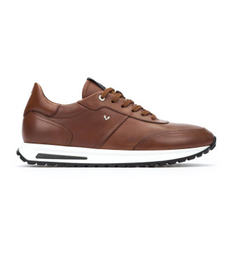 Martinelli para hombre. 1741-2930C Zapatillas de Piel Hanbury marrón (40), Plano, Cordones, Casual