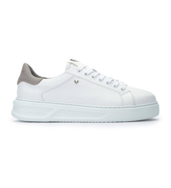 Martinelli para hombre. 1736-2911P Zapatillas de Piel Sullivan blanco (41), Plano, Cordones, Casual