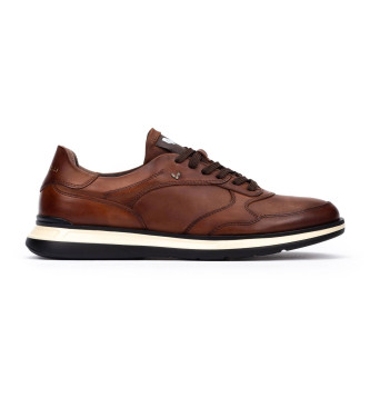 Martinelli para hombre. 1606-2791LA Zapatillas de Piel Walden marrón (40), Plano, Cordones, Casual