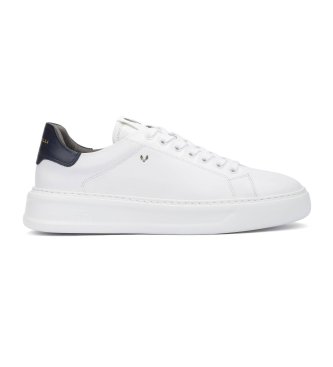 Martinelli para hombre. C045-Z010P Zapatillas de poi (40), Piel, Blanco, Plano, Cordones, Casual
