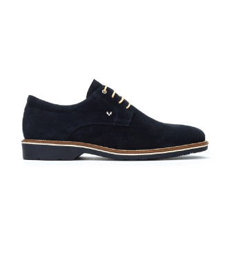 Martinelli para hombre. 1689-2889X Zapatos de piel con cordones Watford marino (40), Plano, Casual