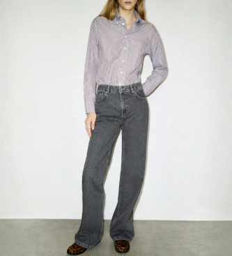Mcosenior jeans i grå, löst skurna