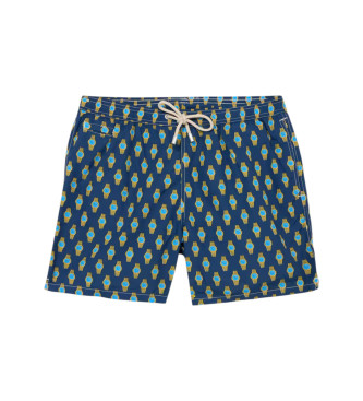MC2 Saint Barth para hombre. LIG0003 Bañador Lightweight micro fasntasy azul (XL), Beachwear, Poliéster