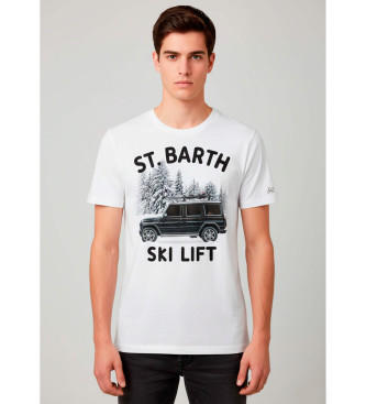 MC2 Saint Barth para hombre. ARN0004 Camiseta Arnott Warm Ski Lift blanco (XL), Casual, Algodón, Manga corta