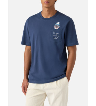 MC2 Saint Barth para hombre. CONR0001 Camiseta Cola marino (M), Casual, Algodón, Manga corta