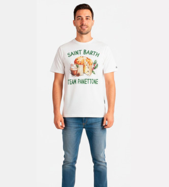 MC2 Saint Barth para hombre. ARN0004 Camiseta Panettone blanco (XL), Casual, Algodón, Manga corta