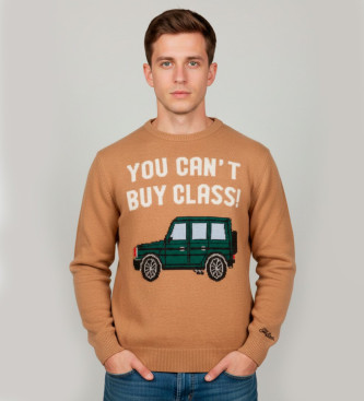 MC2 Saint Barth para hombre. HER0001 Jersey Heron marrón (L), Casual, Lana