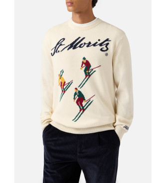 MC2 Saint Barth para hombre. HER0011 Jersey St. Moritz beige (XL), Casual, Lana