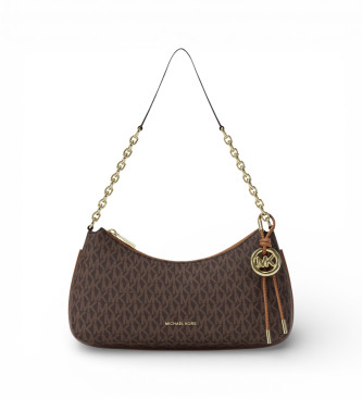 Michael Kors para mujer. 32R6GY5W6B Bolso Nolita Mediano Eslabón marrón (OSFA), Casual, PVC