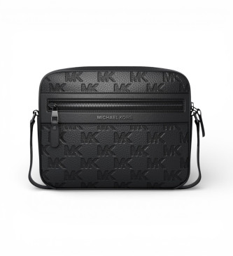 Michael Kors para hombre. 33S6LJSM1L Bandolera Logo negro (OSFA), Casual, Piel