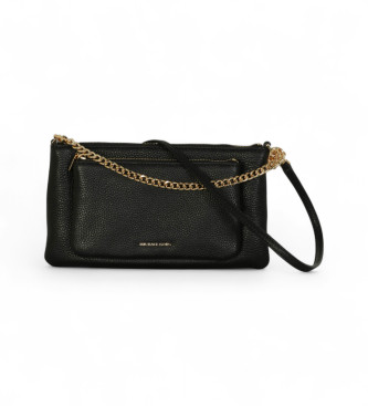 Michael Kors para mujer. 32F5GJ6C8L Bandolera Jet Set mediano negro (OSFA), Casual, Fiesta, Clásico, Piel