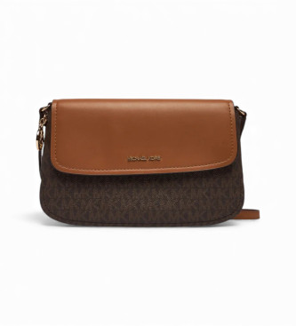 Michael Kors para mujer. 32R6G0XC1B Bandolera monograma marrón (OSFA), Casual, Poliuretano