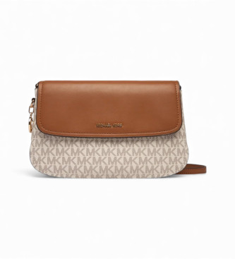 Michael Kors para mujer. 32R6G0XC1B Bandolera monograma vainilla (OSFA), Beige, Casual, Poliuretano