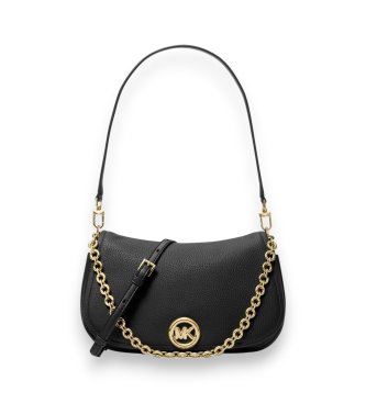 Michael Kors para mujer. 30R6GY5S2L Bolso de hombro Nolita negro (OSFA), Casual, Clásico, Piel