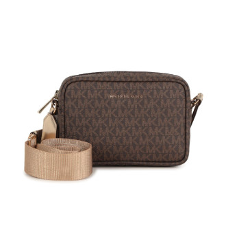 Michael Kors para niña. R30522 Bolso MK marrón (OSFA), Casual, Poliuretano, moda infantil