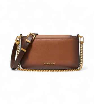 Michael Kors para mujer. 32F5AYTU1O Bolso de piel Pouchette Bryant marrón (OSFA), Casual