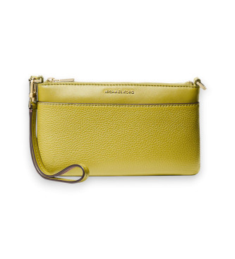 Michael Kors para mujer. 32F5GJ6F6L Bolso de pulsera Jet Set mediano de piel granulada amarillo (OSFA), Casual