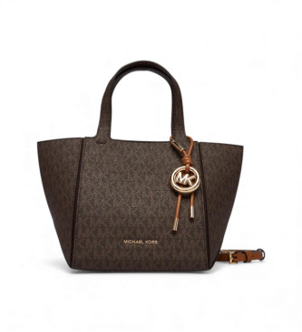 Michael Kors para mujer. 30R6G9JT9B Bolso Shopper monograma marrón (OSFA), Casual, Poliéster