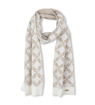 Michael Kors para niña. R30536 Bufanda Marca blanco roto (2), Casual, moda infantil