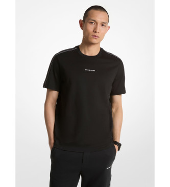 Michael Kors Para Hombre. CT4524E1V2 Camiseta Con Rayas Y Logo Blanco (S), Negro, Casual, AlgodóN, Manga Corta-image