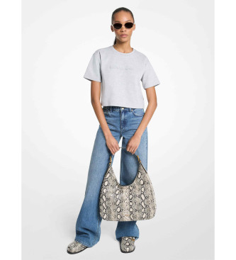 Michael Kors Para Mujer. MT551T65MF Camiseta Crop Gris (M), Casual, AlgodóN, Manga Corta-image