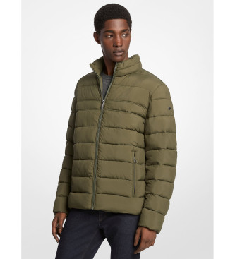 Michael Kors para hombre. MC67995 Chaqueta acolchada Baxter verde (M), Casual, Nylon