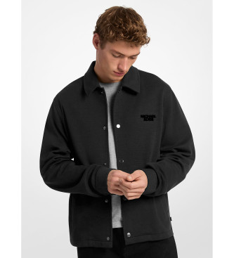 Michael Kors para hombre. CF5528A5MF Chaqueta de mezcla de algodón negro (M), Casual