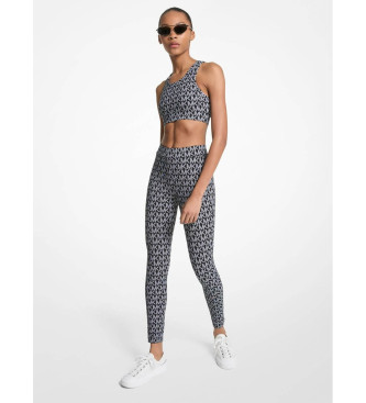 Michael Kors para mujer. MT530WN63M Leggings Logo Stretch Knit negro (S), Casual, Nylon
