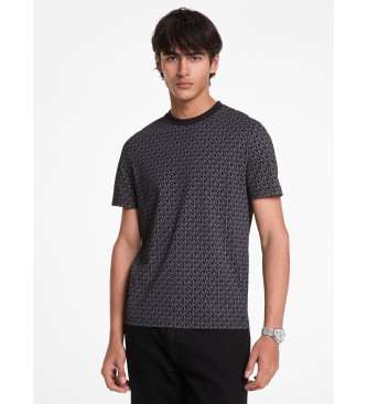 Michael Kors para hombre. CS5529A5KS Camiseta Logo negro (L), Casual, Algodón, Manga corta